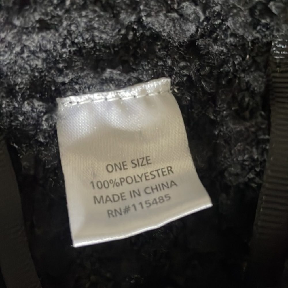 New Directions shawl wrap Border Boucle toggle wrap black brown softgirl - Picture 8 of 9